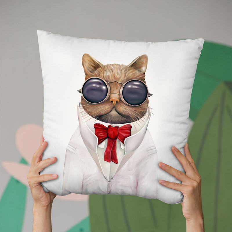 Astro Cat Throw Pillow By Animal Crew