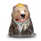 Brown Bear Throw Pillow By Animal Crew - by all about vibe