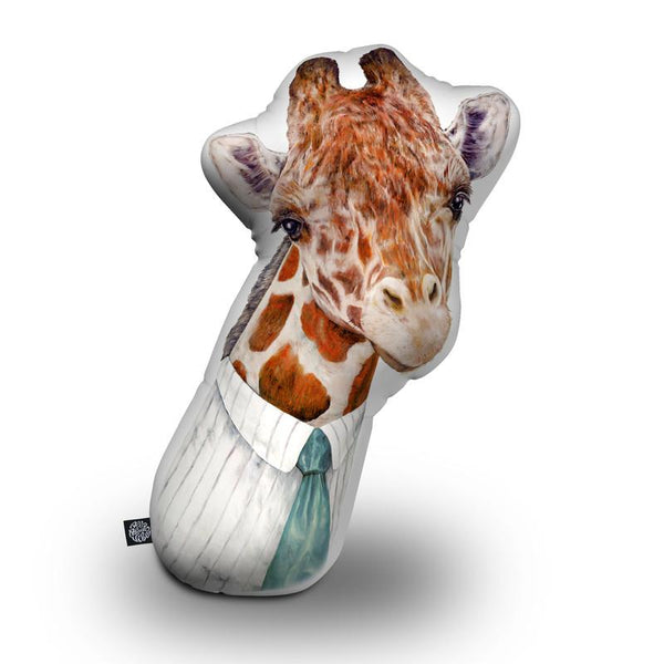 Giraffe Shaped Throw Pillow by Animal Crew - by all about vibe