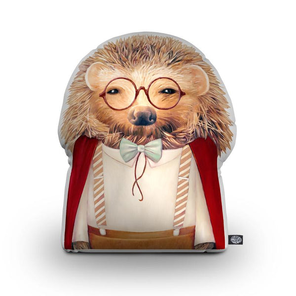 Hedgehog Shaped Throw Pillow by Animal Crew - by all about vibe