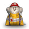 Koala Firefighter Shaped Throw Pillow by Animal Crew - by all about vibe