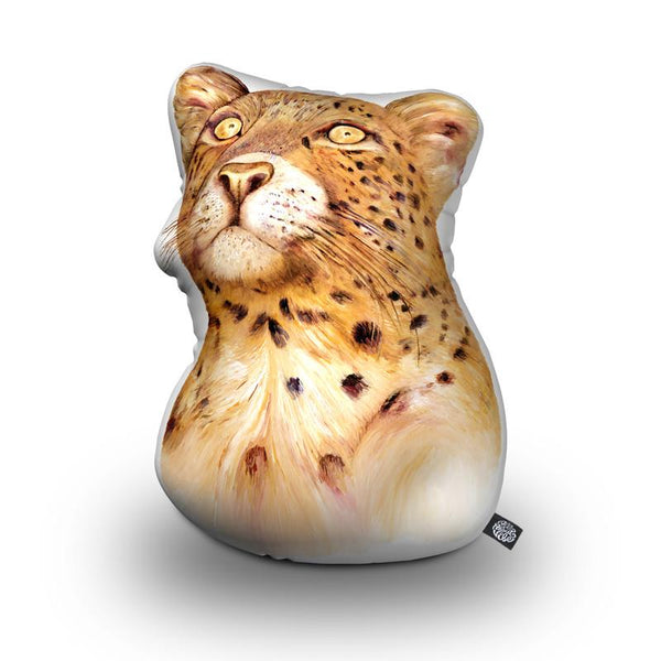 Leopard Shaped Throw Pillow by Animal Crew - by all about vibe