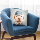 Delivery Dog Throw Pillow By Animal Crew