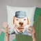 Delivery Dog Throw Pillow By Animal Crew