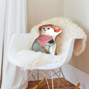 Rodeo Cat Shaped Throw Pillow by Animal Crew - by all about vibe