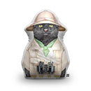 Safari Cat Shaped Throw Pillow by Animal Crew - by all about vibe