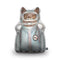 Scuba Cat Shaped Throw Pillow by Animal Crew - by all about vibe