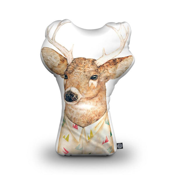 White Tailed Deer Shaped Throw Pillow by Animal Crew - by all about vibe