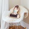 Audrey Hepburn Blue Bubble Shaped Throw Pillow by Amanda Greenwood - by all about vibe