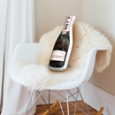 Pink Champagne Shaped Throw Pillow by Amanda Greenwood - by all about vibe