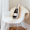 Pink Champagne Shaped Throw Pillow by Amanda Greenwood - by all about vibe