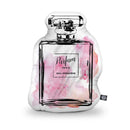 Perfume Bottle Pink Shaped Throw Pillow by Amanda Greenwood - by all about vibe