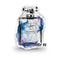 Perfume Bottle Blue Shaped Throw Pillow by Amanda Greenwood - by all about vibe