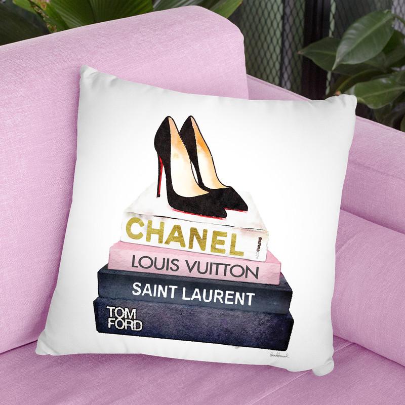Bookstackoes Iii Throw Pillow By Amanda Greenwood