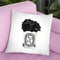 Flower Candle Black Throw Pillow By Amanda Greenwood