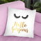 Hello Gorgeous In Gold Throw Pillow By Amanda Greenwood