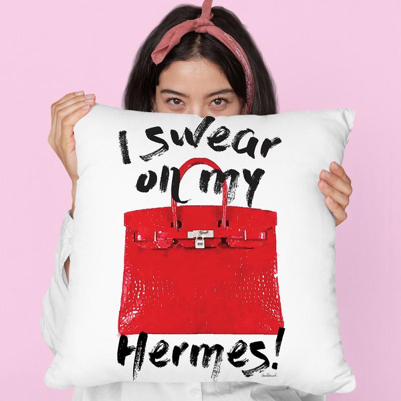 I Swear On My Bag I Throw Pillow By Amanda Greenwood