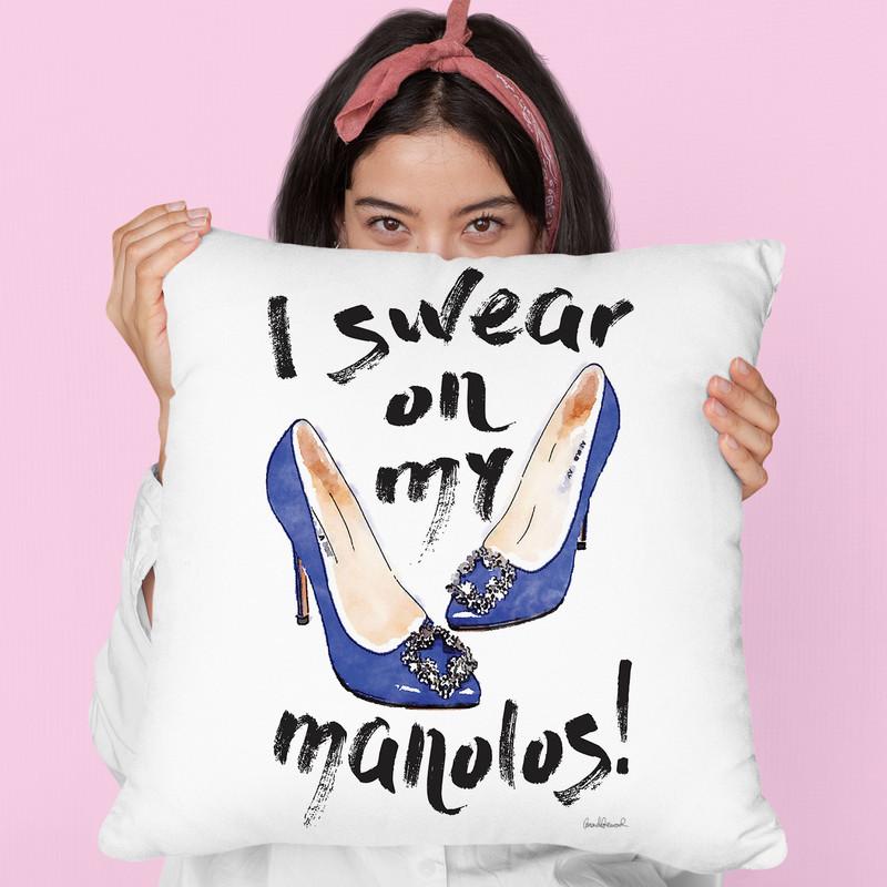 I Swear On Myoes Ii Throw Pillow By Amanda Greenwood