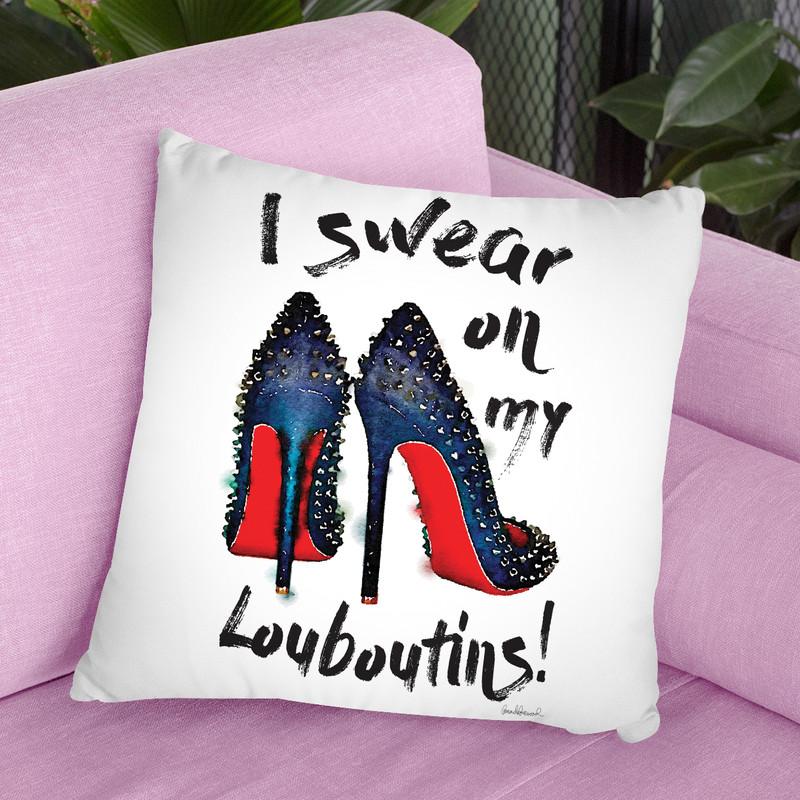 I Swear On Myoes Throw Pillow By Amanda Greenwood