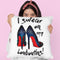 I Swear On Myoes Throw Pillow By Amanda Greenwood