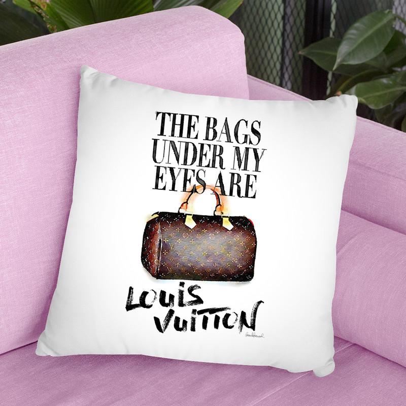 The Bags Under My Eyes Are Designer Throw Pillow By Amanda Greenwood