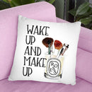 Wake Up And Make Up Iii Throw Pillow By Amanda Greenwood