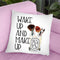 Wake Up And Make Up Iii Throw Pillow By Amanda Greenwood