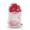 Perfume Bottle Pink Deep Peony Shaped Throw Pillow by Amanda Greenwood - by all about vibe