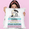 Teal And Pink Books With Make Up Set Throw Pillow By Amanda Greenwood