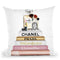 Blush, Rose & Gold Books, Make Up Set Throw Pillow By Amanda Greenwood