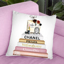 Blush, Rose & Gold Books, Make Up Set Throw Pillow By Amanda Greenwood