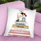 Blush, Rose & Gold Books, Make Up Set Throw Pillow By Amanda Greenwood