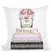 New Books Grey Blush With Peony Vase Throw Pillow By Amanda Greenwood