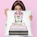 New Books Grey Blush With Peony Vase Throw Pillow By Amanda Greenwood
