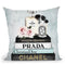Books Of Fashion, Blue, Makeup Set, Blue Grunge Throw Pillow By Amanda Greenwood