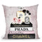 Books Of Fashion, Pink, Makeup Set, Pink Grunge Throw Pillow By Amanda Greenwood