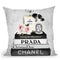 Books Of Fashion, Grey, Makeup Set, Grey Grunge Throw Pillow By Amanda Greenwood