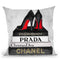 Books Of Fashion, Grey,Oes, Grey Grunge Throw Pillow By Amanda Greenwood