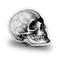 Black Skull Shaped Throw Pillow by Amanda Greenwood - by all about vibe