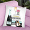 New Blue Books With Blue Champagne,Oes, Rose Throw Pillow By Amanda Greenwood