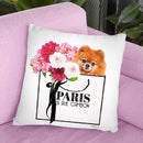 Shopping Bag Pomeranian Throw Pillow By Amanda Greenwood