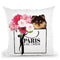 Shopping Bag Pomeranian Black Throw Pillow By Amanda Greenwood