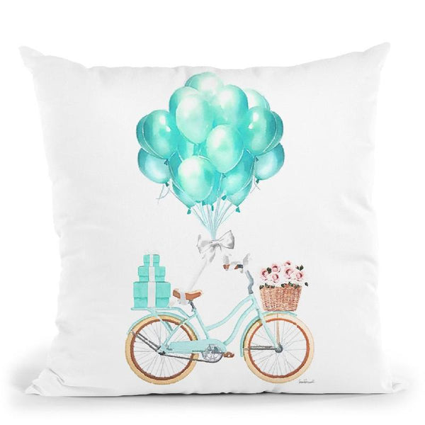 Bike Ride Throw Pillow By Amanda Greenwood