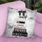 Tall Book Stack Black & Pink Black Bowoes With Background Throw Pillow By Amanda Greenwood