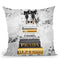 Tall Book Stack Grey & Gold Black Bowoes With Background Throw Pillow By Amanda Greenwood