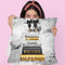 Tall Book Stack Grey & Gold Black Bowoes With Background Throw Pillow By Amanda Greenwood