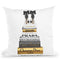 Tall Metallic Stack Gold With Black Bowoes Throw Pillow By Amanda Greenwood