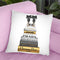 Tall Metallic Stack Gold With Black Bowoes Throw Pillow By Amanda Greenwood