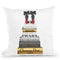 Tall Metallic Stack Gold With Black Bowoes Red Soles Throw Pillow By Amanda Greenwood