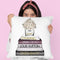 Grey & Wine Books With Hydrangea Vase Throw Pillow By Amanda Greenwood